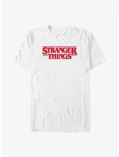 Cheapest 💯 Stranger Things 🎁 Christmas Lights Logo T-Shirt 😀