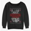 Outlet 👍 Stranger Things Upside Down Ugly 🎅 Christmas 👧 Girls Slouchy Sweatshirt 🧨