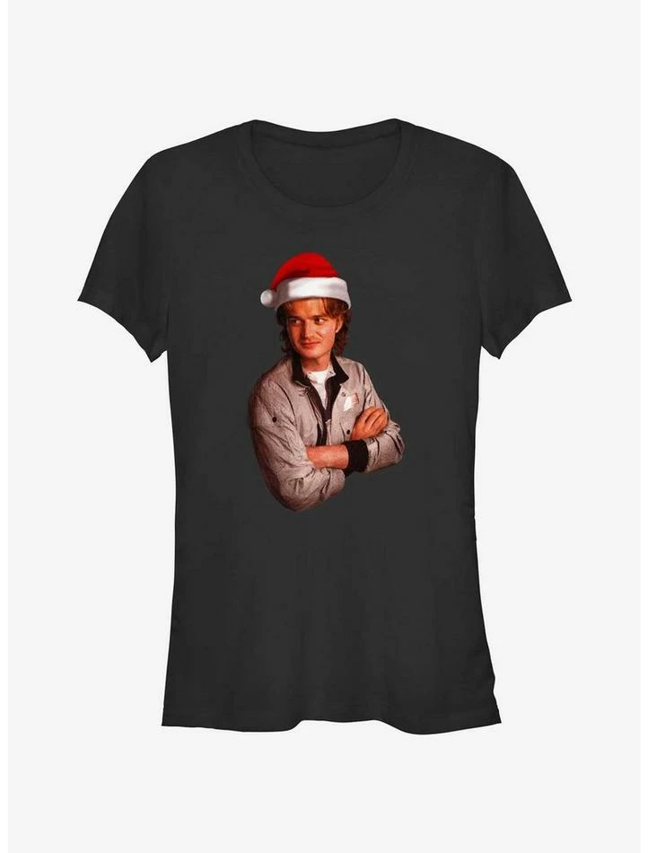 Hot Sale โ๏ธ Stranger Things Santa Steve ๐ง Girls T-Shirt ๐ 1 Hot Sale โ๏ธ Stranger Things Santa Steve ๐ง Girls T-Shirt ๐