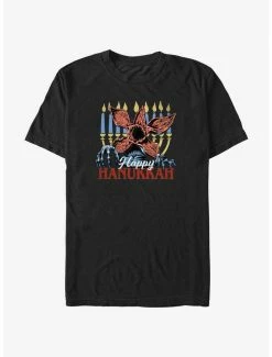 Best Sale 🧨 Stranger Things Demogorgon Happy Hanukkah T-Shirt 🧨