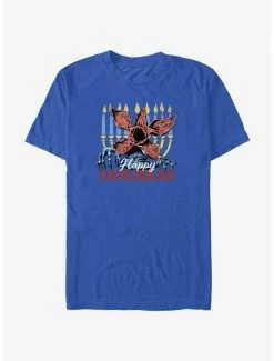 Cheapest 🤩 Stranger Things Demogorgon Happy Hanukkah T-Shirt 😀