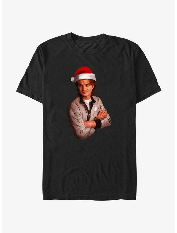 Cheap ๐ Stranger Things Santa Steve T-Shirt ๐ 1 Cheap ๐ Stranger Things Santa Steve T-Shirt ๐
