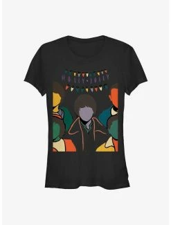 Best Pirce 🌟 Stranger Things Holly Jolly 👧 Girls T-Shirt ⌛