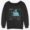 Best Pirce 🧨 Stranger Things Eleven Infographic 👧 Girls Slouchy Sweatshirt ⭐
