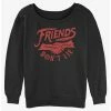 Flash Sale ⌛ Stranger Things Friends Don't Lie 👧 Girls Slouchy Sweatshirt 🎁