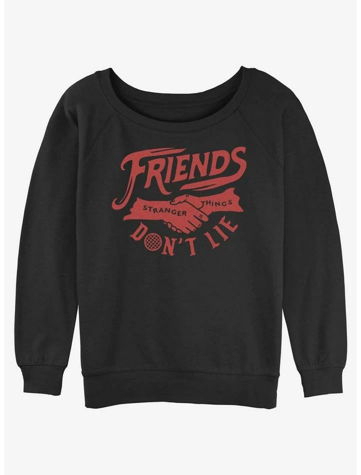 Flash Sale β Stranger Things Friends Don't Lie π§ Girls Slouchy Sweatshirt π 1 Flash Sale β Stranger Things Friends Don't Lie π§ Girls Slouchy Sweatshirt π