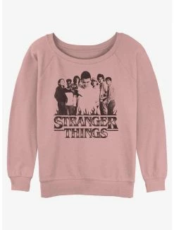 Wholesale 👍 Stranger Things Group Focus 👧 Girls Slouchy Sweatshirt 👏