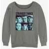 Hot Sale 👏 Stranger Things Halftone Gang 👧 Girls Slouchy Sweatshirt 🔥