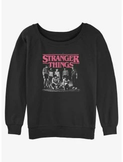 Budget 🌟 Stranger Things Hawkins Squad 👧 Girls Slouchy Sweatshirt 🌟