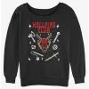 Brand new ✨ Stranger Things Hellfire Club Devil 👧 Girls Slouchy Sweatshirt 🤩