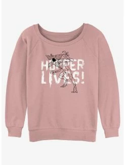 Cheap 👏 Stranger Things Hopper Lives 👧 Girls Slouchy Sweatshirt 👏