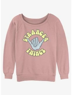 Wholesale 🎉 Stranger Things Rad Things 👧 Girls Slouchy Sweatshirt 🤩