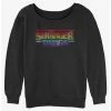 Best deal ✨ Stranger Things Rainbow Logo 👧 Girls Slouchy Sweatshirt 🔔