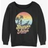 Cheapest ❤️ Stranger Things Retro Sun 👧 Girls Slouchy Sweatshirt 👍
