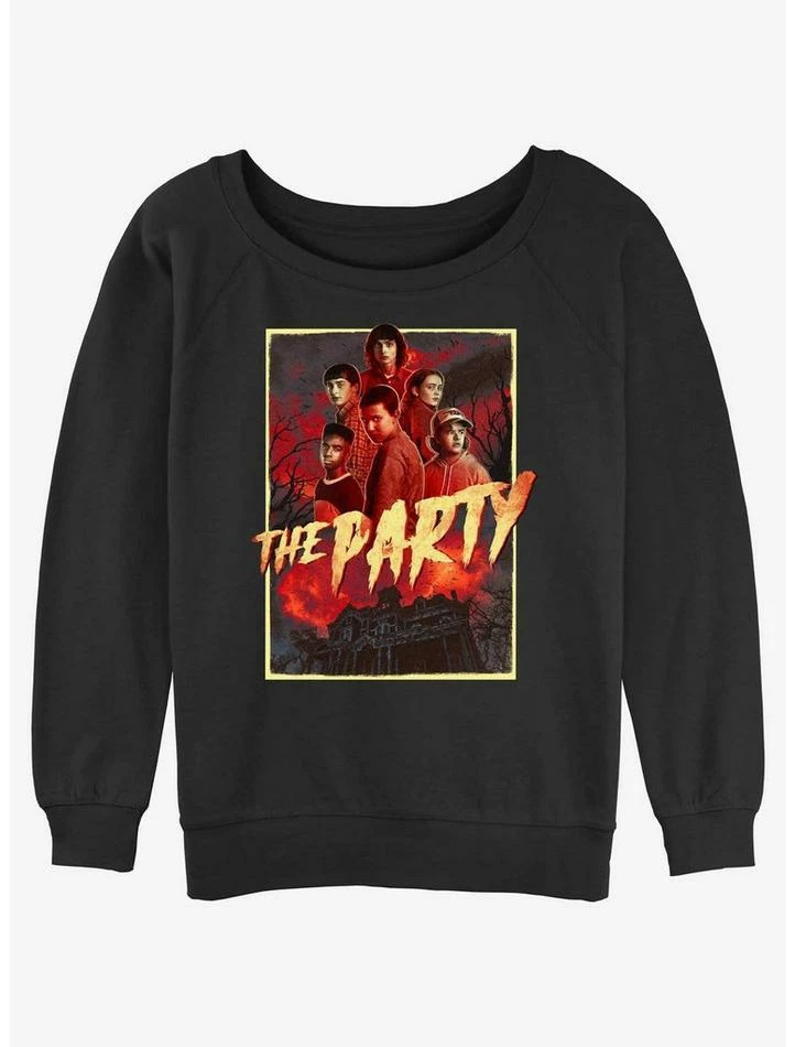 Wholesale π Stranger Things The Party π§ Girls Slouchy Sweatshirt π 1 Wholesale π Stranger Things The Party π§ Girls Slouchy Sweatshirt π