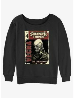 Buy 🎁 Stranger Things Vecna Pulp Comic 👧 Girls Slouchy Sweatshirt 🎁