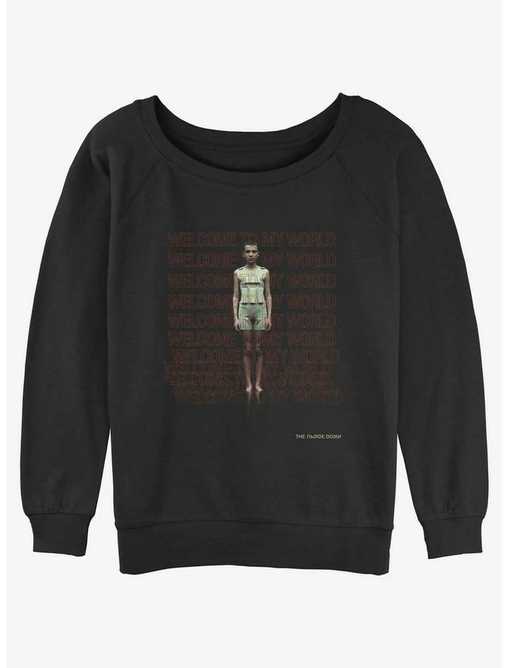 Flash Sale 😍 Stranger Things 11 Welcome To My World 👧 Girls Slouchy Sweatshirt 🔔 1 Flash Sale 😍 Stranger Things 11 Welcome To My World 👧 Girls Slouchy Sweatshirt 🔔