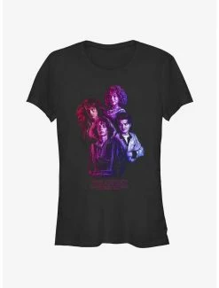 Wholesale ✨ Stranger Things Day The Older Kids Nancy, Eddie, Robin, and Steve 👧 Girls T-Shirt 🎉