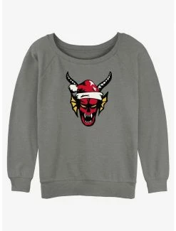 Best Pirce 🧨 Stranger Things Hellfire 🎄 Christmas Club 👧 Girls Slouchy Sweatshirt ✨