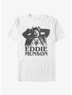 Best deal 🌟 Stranger Things Munson Horns Extra Soft T-Shirt 🎉