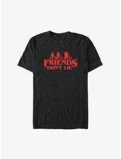 New 😉 Stranger Things Friends Don't Lie Logo Big & Tall T-Shirt 😍