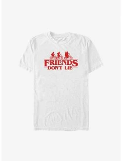 Deals 🧨 Stranger Things Friends Don't Lie Logo Big & Tall T-Shirt 🔥