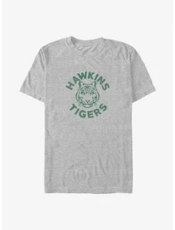 Cheap ✨ Stranger Things Hawkins Tigers Logo Big & Tall T-Shirt 😍