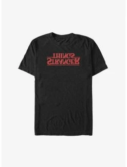 New 🛒 Stranger Things Upside Down Logo Big & Tall T-Shirt ⭐