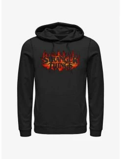 Cheapest 😉 Stranger Things Fire Logo Hoodie 🎉