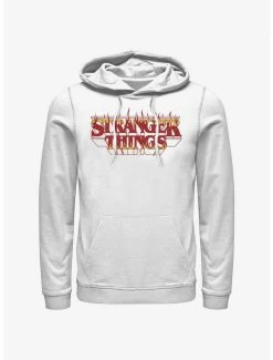 Best Sale 🔔 Stranger Things Fire Logo Hoodie 🧨