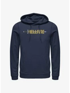 Cheap 👍 Stranger Things Hellfire Sword Logo Hoodie ⭐