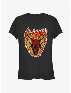 Budget ❤️ Stranger Things Demon Head 👧 Girls T-Shirt ⭐