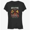 Deals 💯 Stranger Things Hellfire Hawkins High Club 👧 Girls T-Shirt 😀