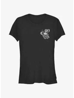 Deals ✔️ Stranger Things Hellfire Demon Pocket 👧 Girls T-Shirt 🔔