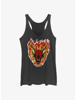 New 👍 Stranger Things Demon Head 👧 Girls Tank 🤩