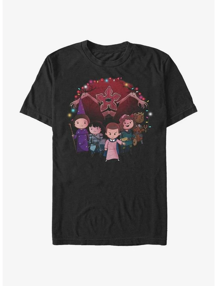 Flash Sale ❤️ Stranger Things Chibi Hero Role Play T-Shirt 😍 1 Flash Sale ❤️ Stranger Things Chibi Hero Role Play T-Shirt 😍