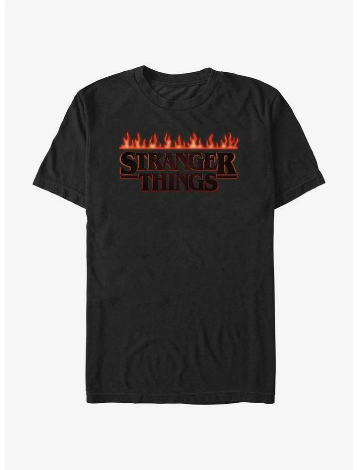 Buy ๐ Stranger Things Logo On Fire T-Shirt ๐ 1 Buy ๐ Stranger Things Logo On Fire T-Shirt ๐