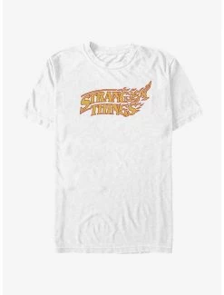 Cheapest 🎉 Stranger Things Vanishing Fire Logo T-Shirt 🌟