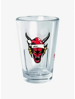 Best Sale ⭐ Stranger Things Santa Hellfire Demon Mini Glass 👍